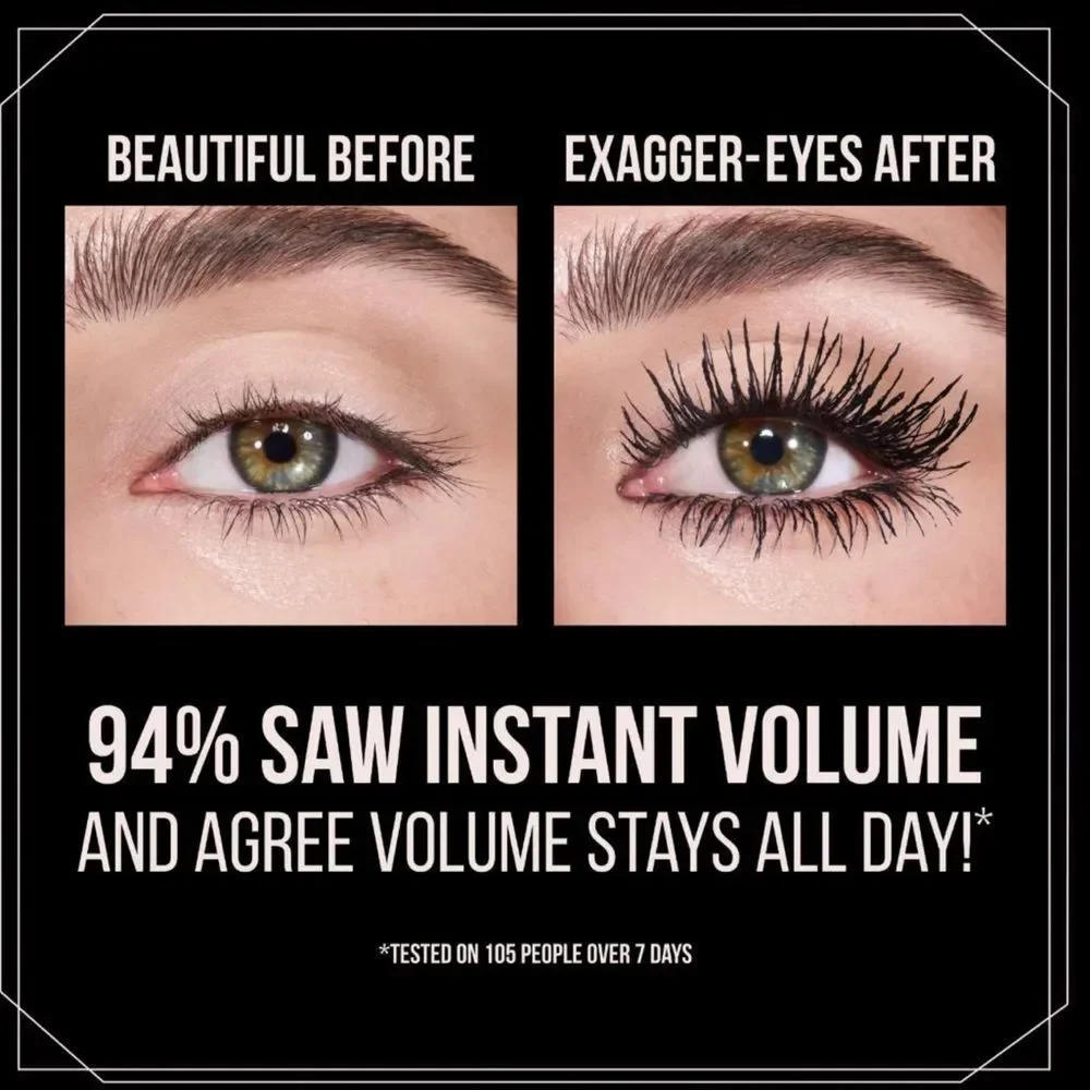 Charlotte Tilbury Exagger-eyes Volumizing and Curling Mascara- Black - Picture 3 of 9